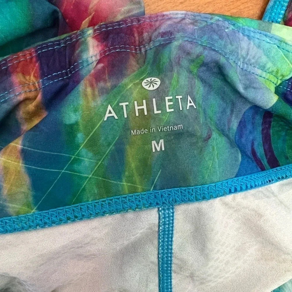 Athleta Crop Leggings | Capri Multivolour |  Size Medium - Picture 4 of 9